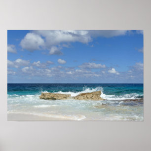 Póster Gran Playa de Guana Cay, Bahamas