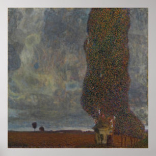 Póster Gran Poplar II — Gustav Klimt (1903)