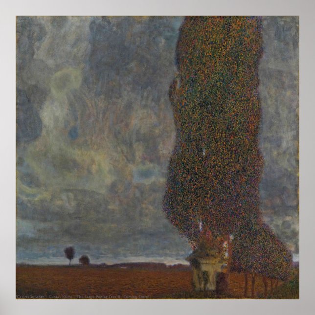 Póster Gran Poplar II — Gustav Klimt (1903) (Frente)