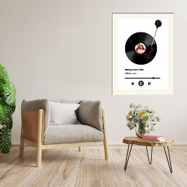 Póster Gran Poster de amor de vinilo personalizado