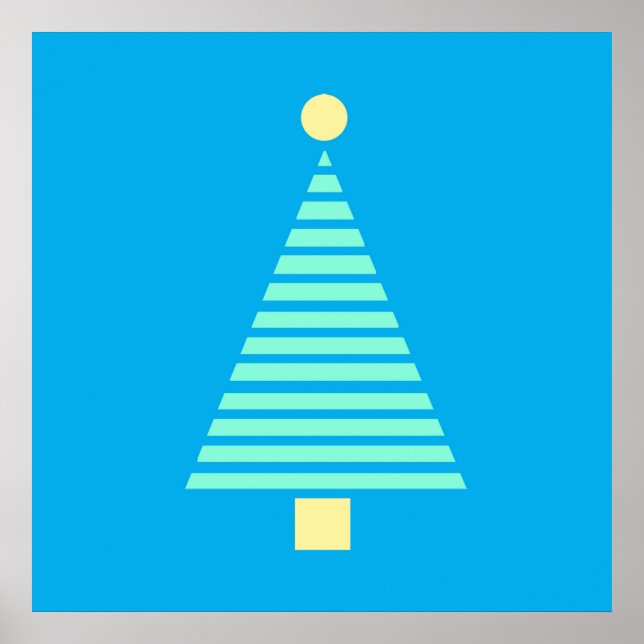 Póster Gran poster de árbol de Navidad (Frente)