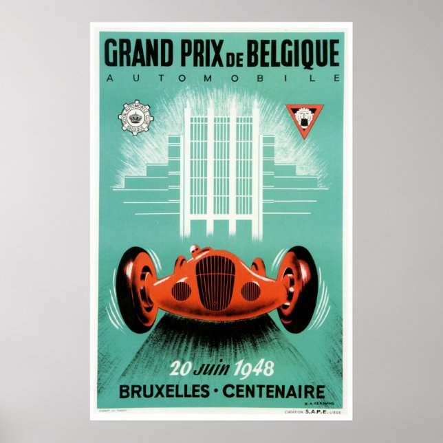 Póster Gran Poster de Bélgica en 1948 (Frente)