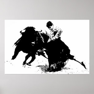 Póster Gran Poster de lucha contra toros