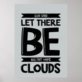 Póster Gran Poster de nubes grasas premium