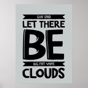 Póster Gran Poster de nubes grasas premium