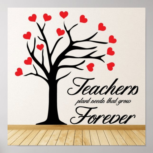 Póster Gran Poster de semillas de plantas de maestros (Frente)