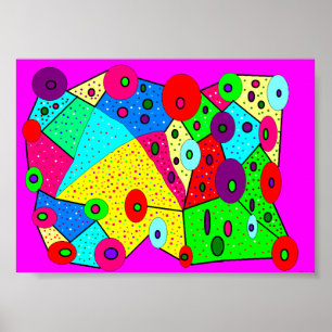 Póster Gran poster en la cara para animar una habitación