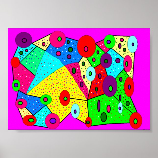 Póster Gran poster en la cara para animar una habitación (Frente)