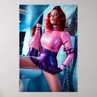 Póster GRAN POSTER - pINK & BLUE LATEX - Bianca Beauchamp