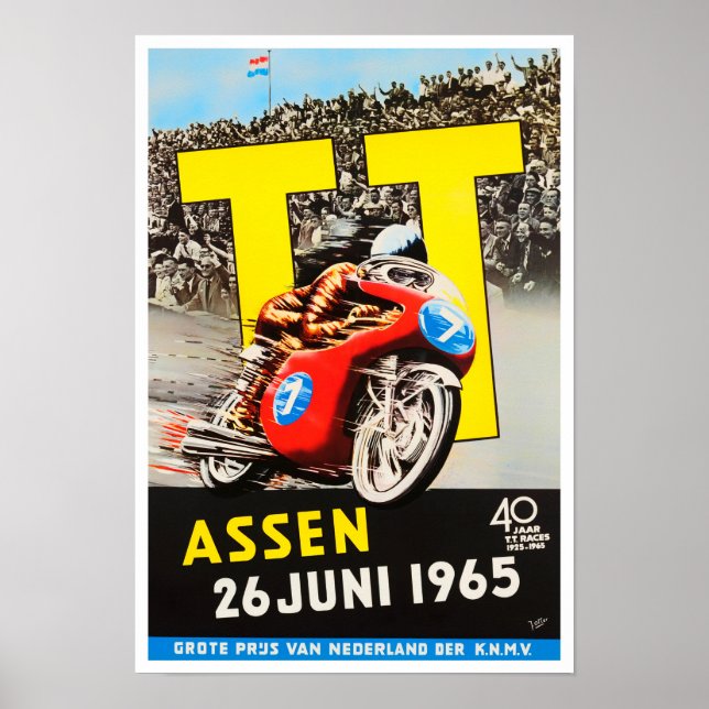 Póster Gran Premio de Assen TT de 1965 (Frente)