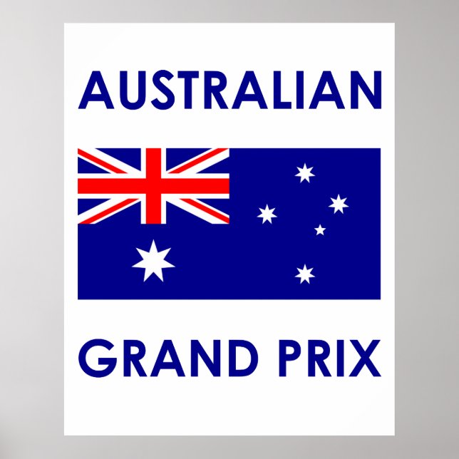 Póster Gran Premio de Australia (Frente)
