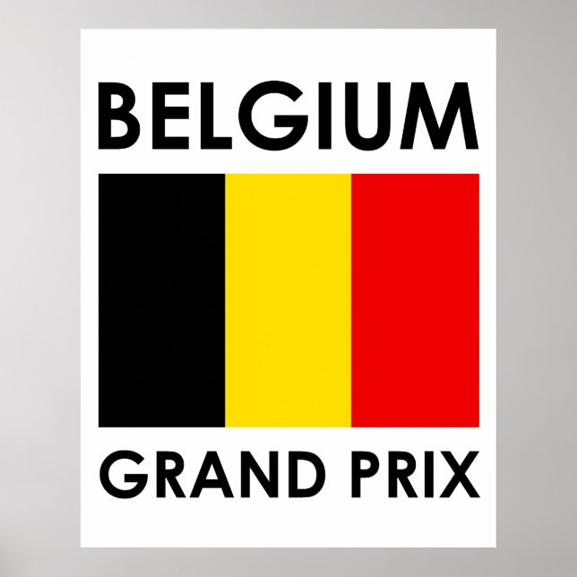 Póster Gran Premio de Bélgica (Frente)