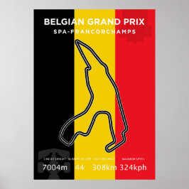 Póster Gran Premio de Bélgica