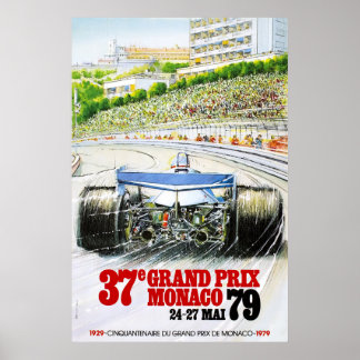 Póster Gran Premio de Carreras de Mónaco 79