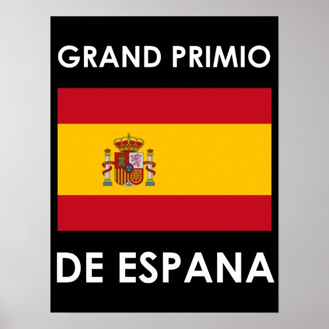 Póster Gran Premio de España (Frente)