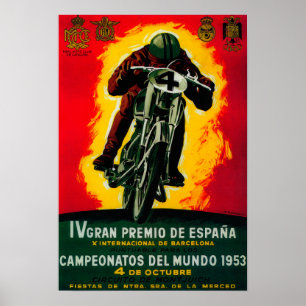 Póster Gran Premio de Espana Vintage PosterEurope