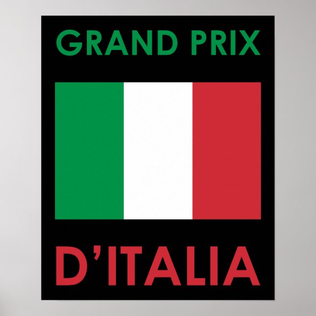 Póster Gran Premio de Italia (Frente)
