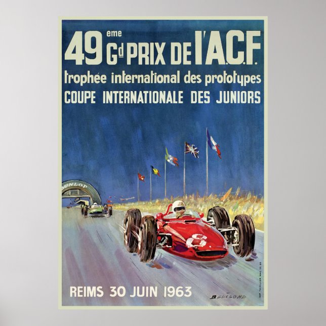 Póster Gran Premio De Los Ángeles 49eme Reims (Frente)