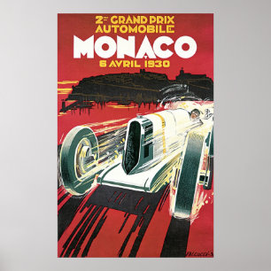 Póster Gran Premio de Mónaco de 1930