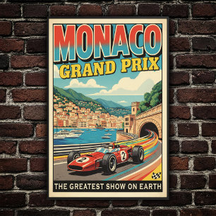 Póster Gran Premio de Mónaco de 1966 Poster del Muro de V