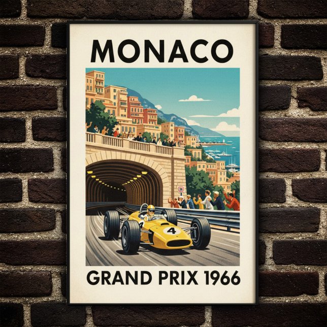 Póster Gran Premio de Mónaco de 1966 Poster del Muro de V (Subido por el creador)