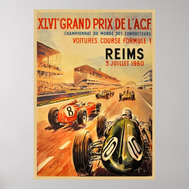 Póster Gran Premio de Reims de l'ACF (Frente)