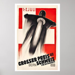 Póster Gran Premio de Suiza Circuito de las Naciones Bern