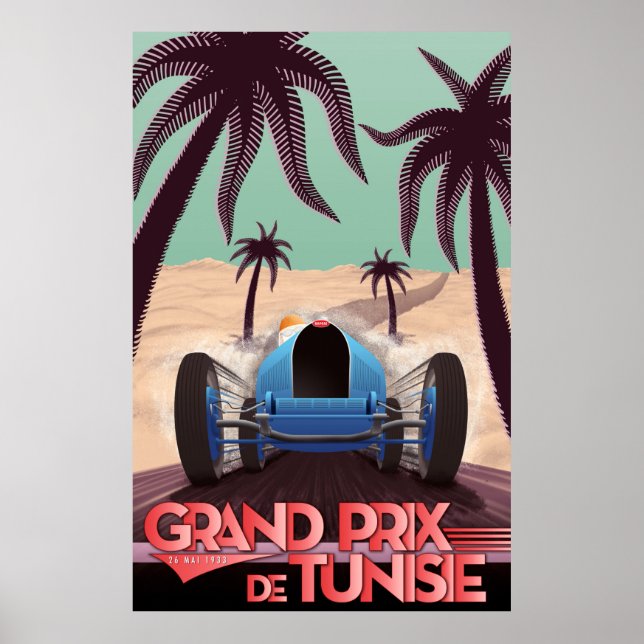 Póster Gran Premio De Túnez De 1933 (Frente)