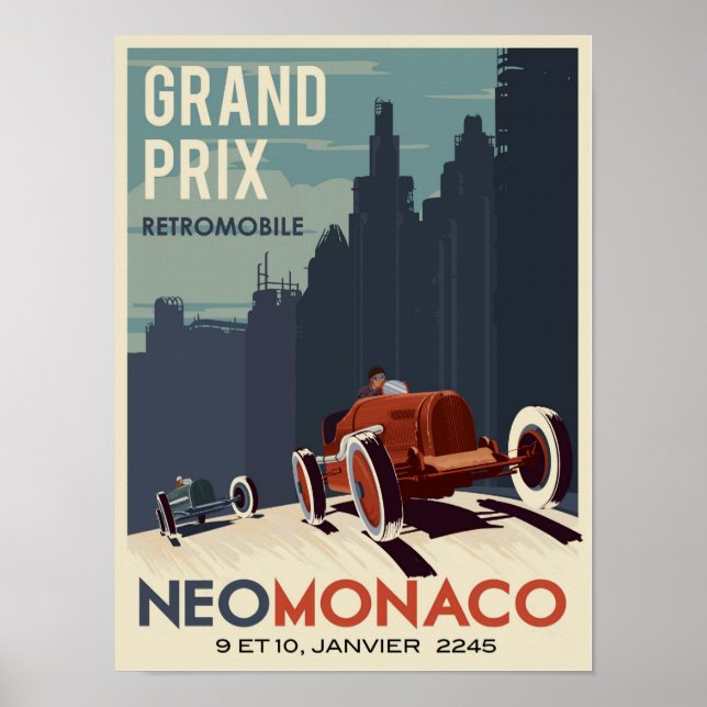 Póster Gran Premio Retromóvil (Frente)
