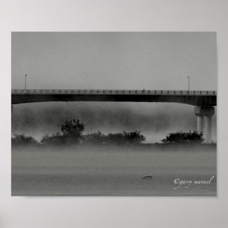 Póster Gran puente de Batchellerville en Sacandaga en nie