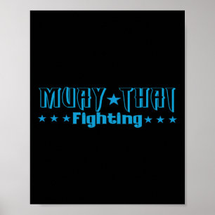 Póster Gran regalo de Muay Thai Kickboxing Artista Marcia