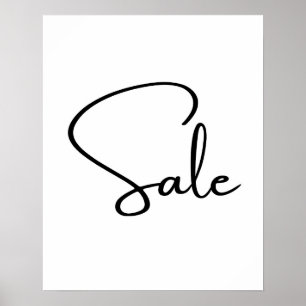 Póster Gran Rótulo de venta, venta con encanto