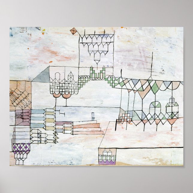 Póster Gran Salón para los cantantes: Paul Klee 1930 (Frente)