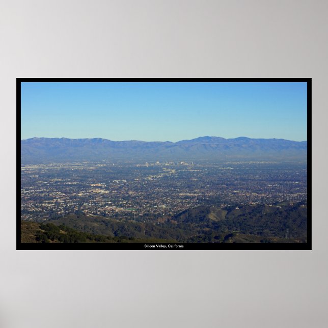 Póster Gran Silicon Valley, California Print (Frente)