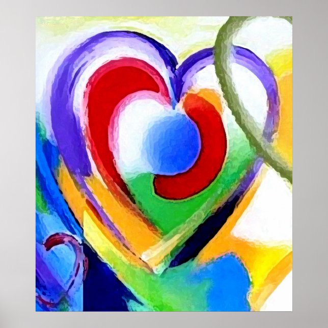 Póster Gran tamaño de corazón (Frente)