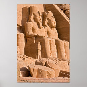 Póster Gran Templo de Abu Simbel - Ramses II - Egipto