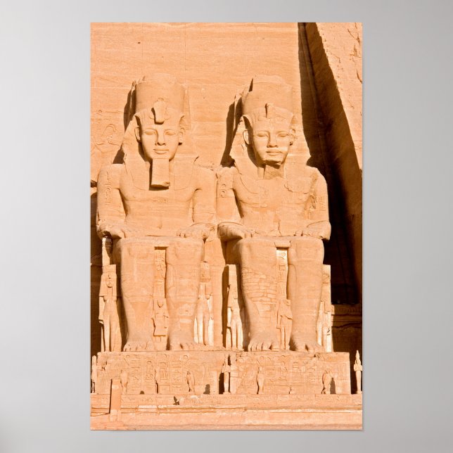 Póster Gran Templo de Abu Simbel - Ramsés II - Egipto (Frente)