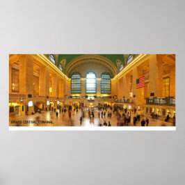 Póster Gran Terminal Central Panorama En Nueva York
