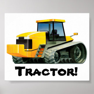Póster Gran Tractor Amarillo