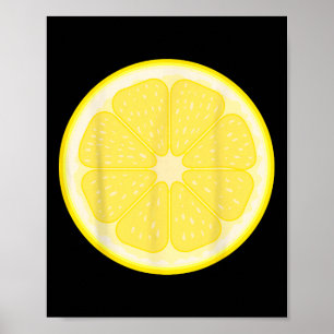 Póster Gran trapo de limón Cute Fruta Fácil Halloween
