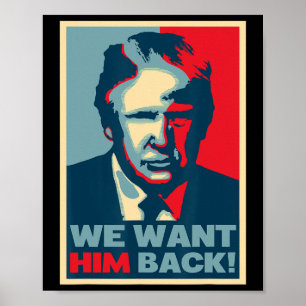 Póster Gran Vintage - Lo Queremos Ck - Donald Trump 