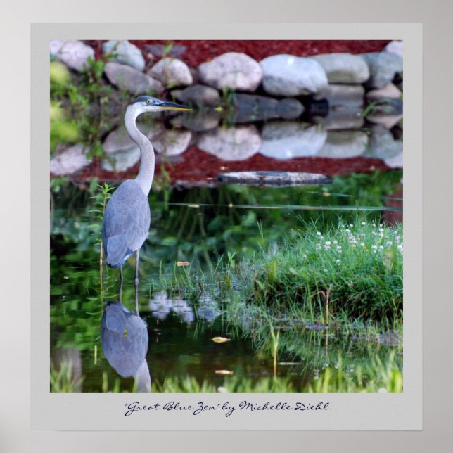 Póster Gran Zen Azul (Frente)