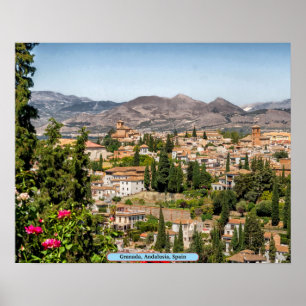 Póster Granada, Andalucía, España