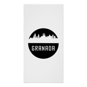 Póster Granada cities of Spain