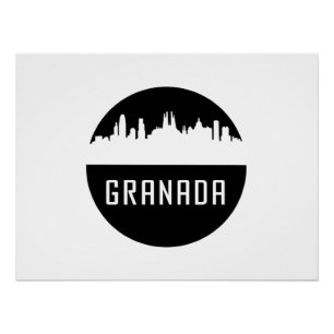 Póster Granada ciudades de España