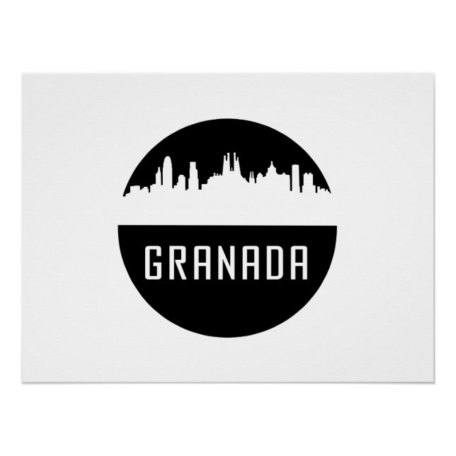 Póster Granada | ciudades de España (Anverso)