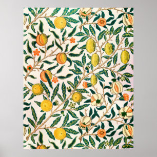 Póster Granada de Fruta William Morris Vintage