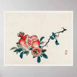 Póster Granada de Kōno Bairei (1844-1895)