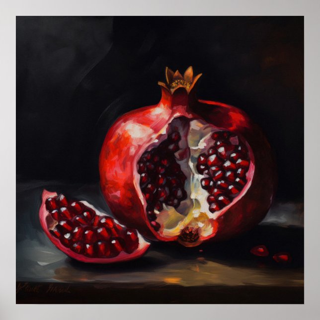 Póster Granada | Vida útil | Estilo de pintura de aceite (Frente)