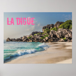 Póster Grand Anse Seychelles La Digue Beach